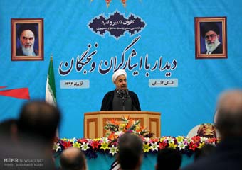 تصاویر/ دیدار روحانی با ایثارگران نخبگان گلستانی